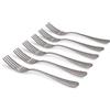 Rivadossi Sandro 4706FOT20 Set di Forchette da Tavola, 6 Pezzi - Serena - 100% Made in Italy, Artigianalità e Design, Acciaio Inox 18/10,Acciaio
