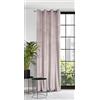 Eurofirany 384145 Tenda in velluto con occhielli per porta del balcone effetto velluto, 1 pezzo, motivo ondulato, tinta unita, soffice, per soggiorno, camera da letto, salotto, 140 x 250 cm, struttura
