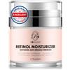 ROSVANEE Crema idratante retinolo idratante per viso, collo e occhi con 2,5% di retinolo, acido ialuronico e vitamine E & B5, crema idratante profonda antirughe per uomo e donna