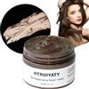 HTRUIYATY Marrone Colore Temporaneo Capelli,Gel Colorato per Capelli Naturale Cera per Capelli Uomo e Donne,Cera Capelli Colorata per Feste,Cosplay e Halloween