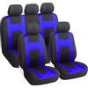 JNNJ 9 Pezzi Set Completo Di Coprisedili per Auto, Seat Cover Universali Protezione per Sedile Di Poliestere, Set Copri-Sedile per Anteriori E Posteriori, Accessori Auto Interno(Blu)