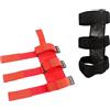 Young Wolf 2 x supporto per estintore per auto, regolabile, estintore, cinghia di ricambio per Jeep Wrangler Polaris Ranger, Can Am Maverick ecc. (nero + rosso)