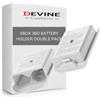Devine Customz 2 Pack White Xbox 360 Controller Battery Covers Pack Holder For Microsoft Wireless