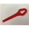 Alm Aldi Ferrex FE220 - Lame per decespugliatore in plastica, Confezione da 10, Colore: Rosso