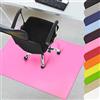 Karat KARAT Tappetino di protezione del pavimento - efficace protezione del pavimento in molti colori attraenti, buona scorrevolezza di sedie da ufficio (rosa, 114 x 150 cm)