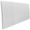 Eurodeco Pannelli 3D imitazione pannelli da parete, pannelli da soffitto, decorazione da parete, polistirolo Artig 3 mm di spessore, polistirene XPS (bianco)
