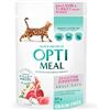 OPTIMEAL™. Grain Free Complete сanned Pet Food for Adult Cats with Sensitive Digestion with Agnello and Turkey Fillet in salsa, scatola (12 x 0,085 kg)