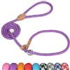 Grand Line Guinzaglio a Strozzo per Addestramento Cani, 150 cm Guinzaglio Retriever per Cani, Riflettente Guinzaglio Semistrozzo Cane di Taglia Piccola, Media, Grande (14mm, Viola)