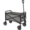 Amazon Basics Collezione Utensili da Giardino - Carrello da giardino, pieghevole, per esterni, con borsa di custodia, 70.1 x 103.89 x 50.8 cm, grigio