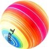 CUCUBA Pallone Palla Multicolore Arcobaleno di Gomma Da Acqua Volley Pallamano Pallanuoto Diametro 22 cm