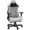 Anda Seat Kaiser 3 grandi sedie da gioco - Sedia da gioco ergonomica in tessuto grigio per adulti, sedile da ufficio e da gioco reclinabile, sedia da gioco con cuscino per il collo e supporto lombare