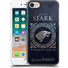 Head Case Designs Licenza Ufficiale HBO Game of Thrones Stark Sigillo Metallico Custodia Cover Dura per Parte Posteriore Compatibile con Apple iPhone 7/8 / SE 2020 & 2022