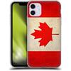 Head Case Designs Canada Canadian Maple Leaf Bandiere Vintage Custodia Cover in Morbido Gel Compatibile con Apple iPhone 11