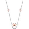 Disney Collana Bambine con Minnie Mouse in Argento e Zirconi Rosa
