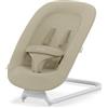 CYBEX Gold LEMO Bouncer, Sdraietta con Comodo Materassino, Compatibile con Seggiolone/Sedile CYBEX LEMO, Dalla Nascita Fino a 3 Anni (ca. 15 kg), Sand White (Bianco)