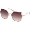 GUESS GU7843, Occhiali Donna, Shiny Rose Gold, 61