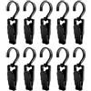 UMCHU 10 Pezzi Gancio Girevole a 360 Gradi Portatile Clip,Mollette in Plastica Grandi con Gancio,ganci in plastica,Per Vestiti, Asciugamano, Cappello