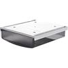 TUKA-i-AKUT 3,5L Cassetti Sotto Scrivania, 24x21x8cm Autoadesivo Nascosta Cassetto Sottostruttura, Organizzatore per Scrivania/Mobile/Libreria/Mobile da Cucina ecc. Glassato Nero TKD8606