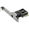 BrosTrend PCIe Scheda di Rete 2.5 Gigabit, PCI Express Gigabit Scheda Ethernet RJ45 LAN Controller, Extra Basso Profilo, PCIe Scheda Ethernet per Windows 11/10/8.1/8/7, Server/NAS Protezione a vita