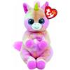 TY - Beanie Bellies - Peluche Unicorno Skylar, Rosa Maculato con Occhi Azzurri Grandi e Glitter, i Peluche con il Pancino Morbidi e Coccolosi - 20 Cm - T40547