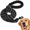 Edipets, Guinzaglio per Cani, Impugnatura Imbottita, Riflettente, Guinzaglio Addestramento per Cani, per Cuccioli, Piccoli, Medi e Grandi, 120 cm, 150 cm, 220 cm (2.2 m, Nero)