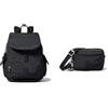 Kipling CITY PACK, Zaino, Donna, Nero Noir, Taglia unica ABANU MULTI, Borse a Tracolla, Donna, Nero (Black Noir), Taglia unica
