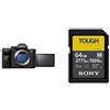 Sony Alpha 7 IV, Fotocamera Mirrorless Full-Frame, 33 MP, Real-time Eye Autofocus, 10 fps, 4K60p, Nero + Memoria SD-XC 64GB