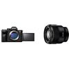 Sony Alpha 7 IV, Fotocamera Mirrorless Full-Frame, 33 MP, Real-time Eye Autofocus, 10 fps, 4K60p, Nero + Obiettivo SEL85F18