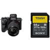 Sony Alpha 7 IV Kit Fotocamera Mirrorless Full-Frame 33 Mp Con Obiettivo Sony 28-70 Mm F3.5-5.6, Nero + Memoria SD-XC 64GB