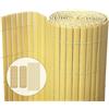 VOUNOT® Canniccio PVC Frangivista Recinzione 90 x 300 cm, Arella Doppia Schermo Privacy Paravista, Resistente ai Raggi UV Resistente alle Intemperie, Protettivo per Giardino, Balcone, Terrazza, Bambù
