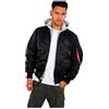 ALPHA INDUSTRIES Alpha Ma-1 D-Tec, Giacca Uomo, Grün (rep.grey 257), X-Large