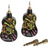 Alnicov B9 - Sistema per chitarra wireless, ricevitore-trasmettitore per chitarra UHF ricaricabile, con Bluetooth, effetto riverbero per chitarra elettrica, basso, violino