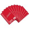 Limit 100050537 - Quaderno DIN A4, 80 fogli a quadretti con margine sinistro e destro, 10 pz, copertina rossa