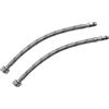 AERZETIX - Set di 2 tubi di alimentazione per miscelatore femmina 1/2'' - maschio M10 - lunghezza 300mm - tubo di collegamento/bagno/cucina - flessibile per sanitari - C51100