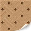 TexturKontor 3 fogli di pavimentazione autoadesiva per case delle bambole scala 1:12 (motivo parquet 1 inclinato)