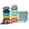 Close Parent - Set di pannolini in bambù di alta qualità, colori vivaci e pastello, set completo con booster, fodere biodegradabili e borsa tote - adatto per neonati e bambini