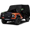 JUDANNA Telo Copriauto da Esterno Compatibile con Land Rover Defender 90 1990-2016, Copertura Auto Impermeabile Traspirante Telo per Auto con cerniera protezione da neve, pioggia, polvere