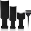 Mudder 4 Pezzi Pettine per Colpi di Sole, Spatola per Capelli Meches, Nero | Set Colorazione Capelli, Pennelli per Parrucchieri, Pettine Schiariture, Pennelli per Tinta Capelli, Prodotti Balayage