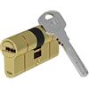 Yale Cilindro europeo 2100 Serie 30/45 mm Ottone lucido Doppio cilindro, con 5 chiavi incluse per garantire massima sicurezza, ideale per porte blindate e porte d'ingresso