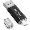 Miangsy Chiavetta USB 64 GB 3.0, Pen Drive USB C, USB-A e Type-C, Supporto OTG, per PC, Tablet, Laptop, MacBook, Telefono Cellulare Type-C (Capacità Effettiva Disponibile: 58,5 GB)