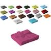 EXKLUSIV HEIMTEXTIL Set di asciugamani con fiocco, set da 4 pezzi, 30 x 30 cm, rosa