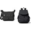 Kipling GABBIE, Borsa a Tracolla, Donna, Nero Noir, Taglia unica City Pack S, Zaino Donna, Nero (Black Noir), Taglia unica