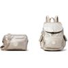 Kipling ABANU M, Borse a Tracolla, Donna, Argento (Metallic Glow), Taglia unica City Pack S, Zaino Donna, Argento (Silver Metallic Glow), Taglia unica