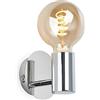 BRILONER- Lampada da parete interna, Lampada da parete interna, Lampada da bagno, a prova di schizzi, Lampada da bagno, a specchio, 1x E27, Cromata