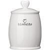 Premier Housewares Charm - Barattolo da tè, Ceramica, White, 14 x 14 x 20 cm