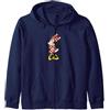 Disney Minnie Mouse Polka Dot Outfit Side Look Felpa con Cappuccio
