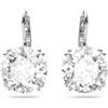 SWAROVSKI ORECCHINI PENDENTI MILLENIA, TAGLIO TONDO BIANCO