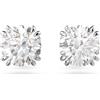 SWAROVSKI ORECCHINI A LOBO CONSTELLA, TAGLIO TONDO PLACCATO RODIO