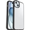 OtterBox Cover per iPhone 15 Plus/iPhone 14 Plus Sleek, resistente a shock e cadute, cover Sottile, testata a norme anti caduta MIL-STD 810G, Trasparente/Nero, Senza Retail Package
