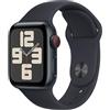 Apple Watch SE (2ª generazione, 2023) GPS + Cellular 40mm Smartwatch con cassa in alluminio color mezzanotte e Cinturino Sport mezzanotte - M/L. Fitness tracker, monitoraggio del sonno.